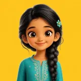 Maya's avatar: a smiling girl with a long braid