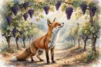 Art from The Fox and the Grapes